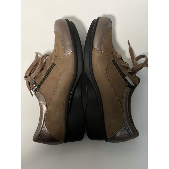 Dansko Size 38 / 7.5 - 8 Brown Leather Sneakers Hiking/walking Comfort Shoes - Picture 5 of 11